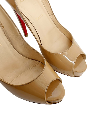 Christian Louboutin Platform Heels, Sz 38.5