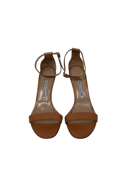 Manolo Blahnik Leather Heels, Sz 40