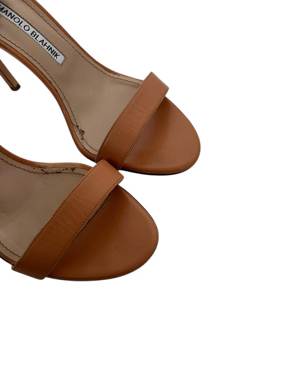 Manolo Blahnik Leather Heels, Sz 40