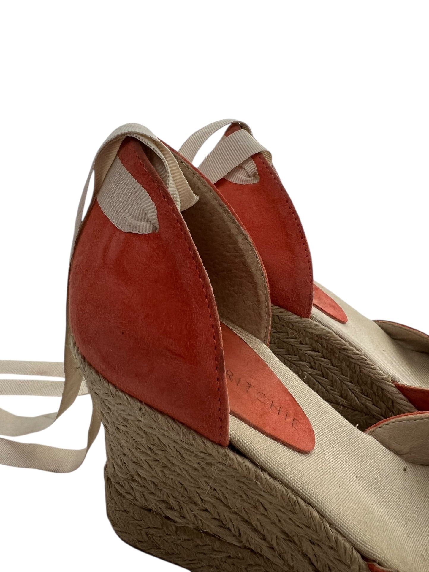 Dida Ritchie Suede Wedge Espadrille, Sz 38