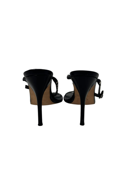 Gina Stappy Studded Heels, Sz 4.5