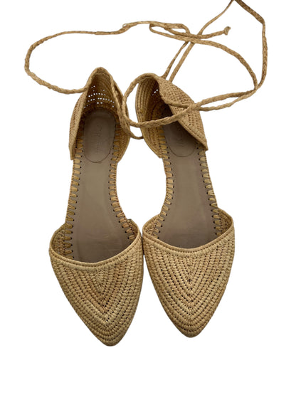 J Crew Straw Flats, Sz US 6