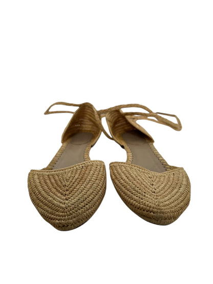 J Crew Straw Flats, Sz US 6