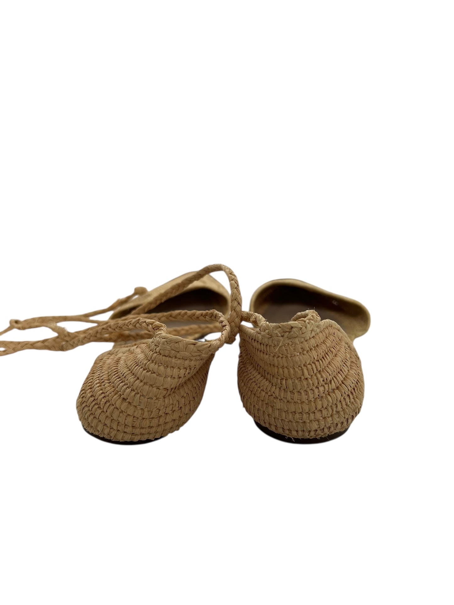 J Crew Straw Flats, Sz US 6