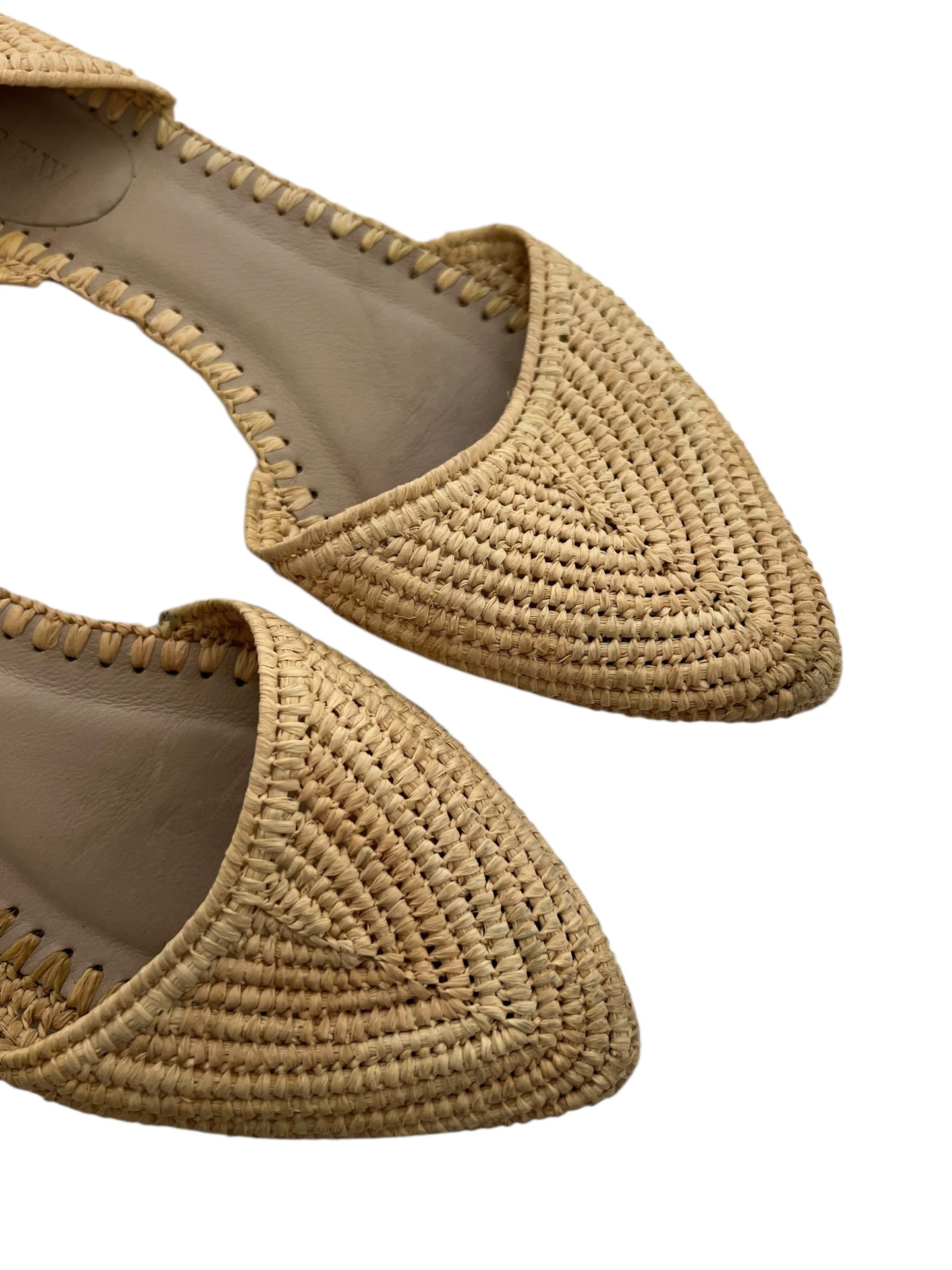 J Crew Straw Flats, Sz US 6