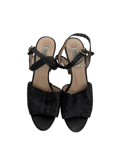 LK Bennett Woven Leather Heels, Sz 38