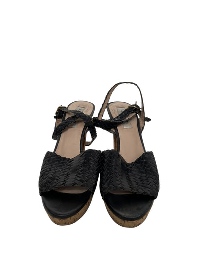 LK Bennett Woven Leather Heels, Sz 38