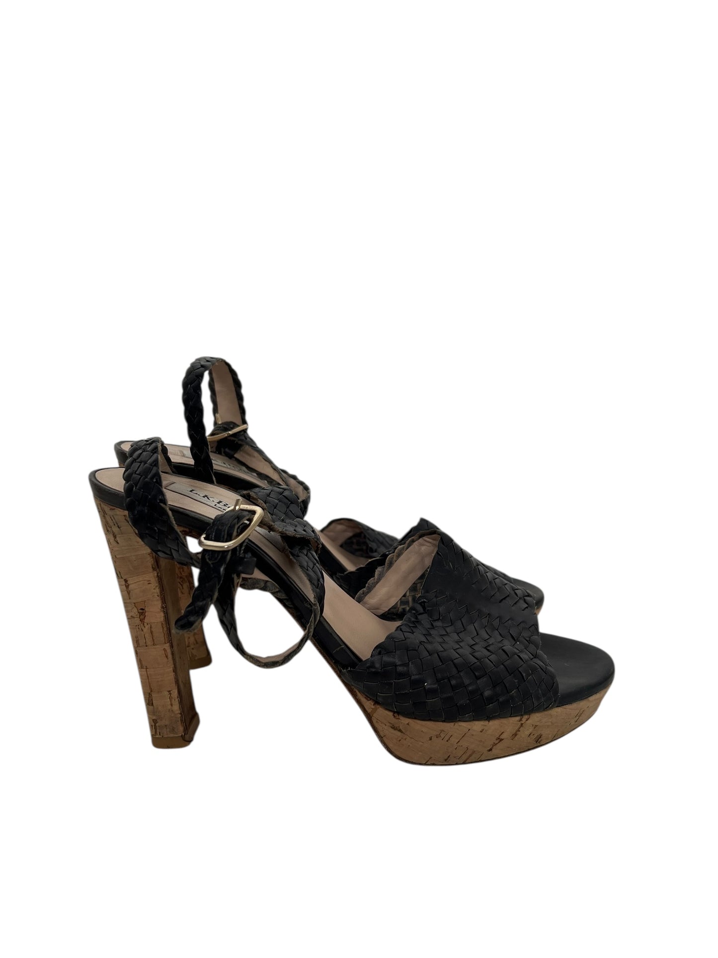 LK Bennett Woven Leather Heels, Sz 38