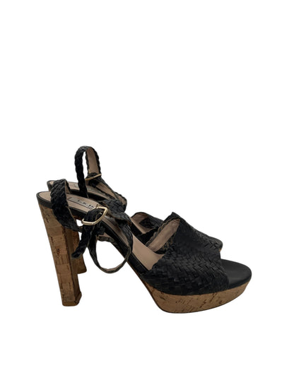 LK Bennett Woven Leather Heels, Sz 38
