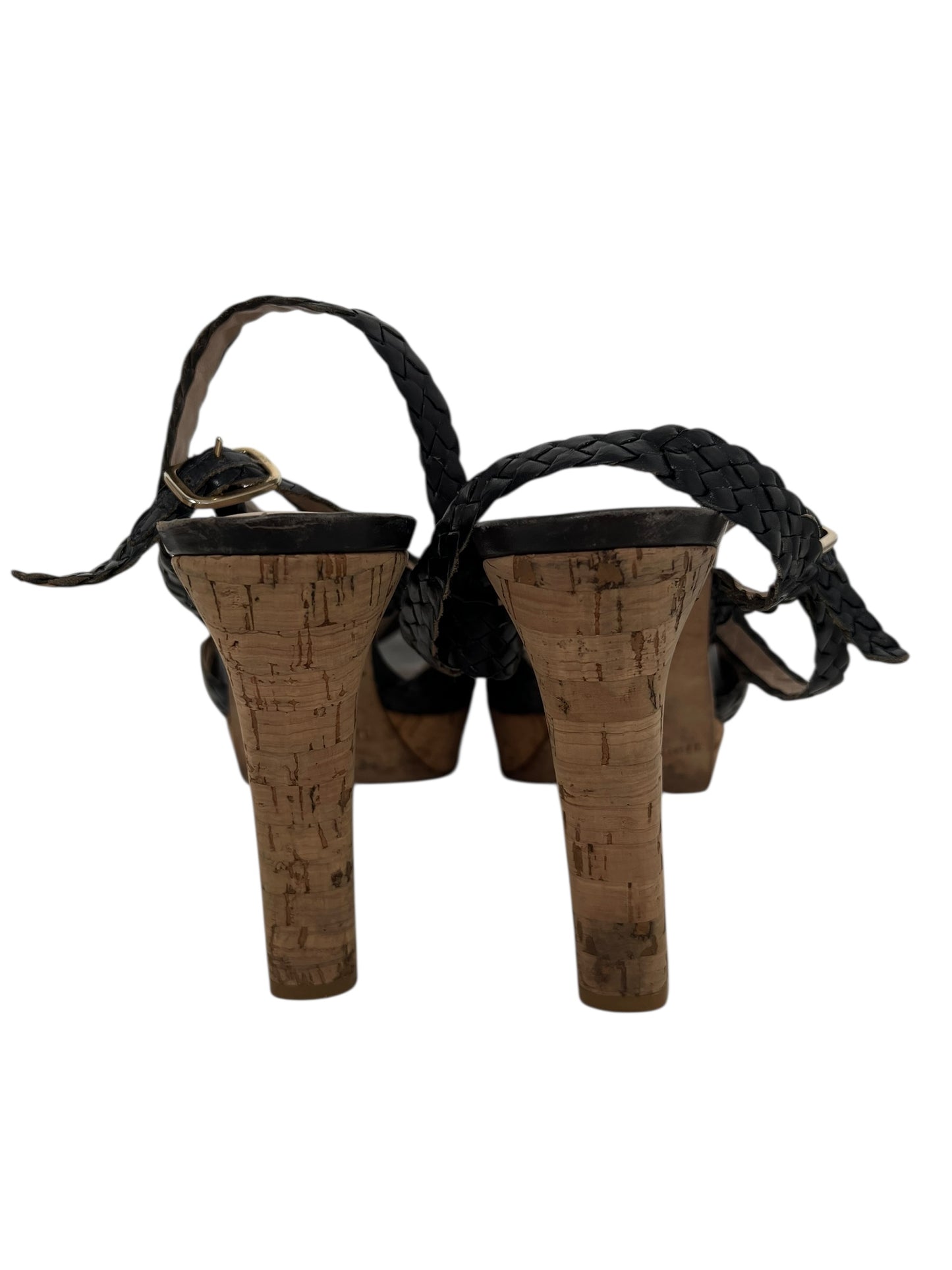 LK Bennett Woven Leather Heels, Sz 38