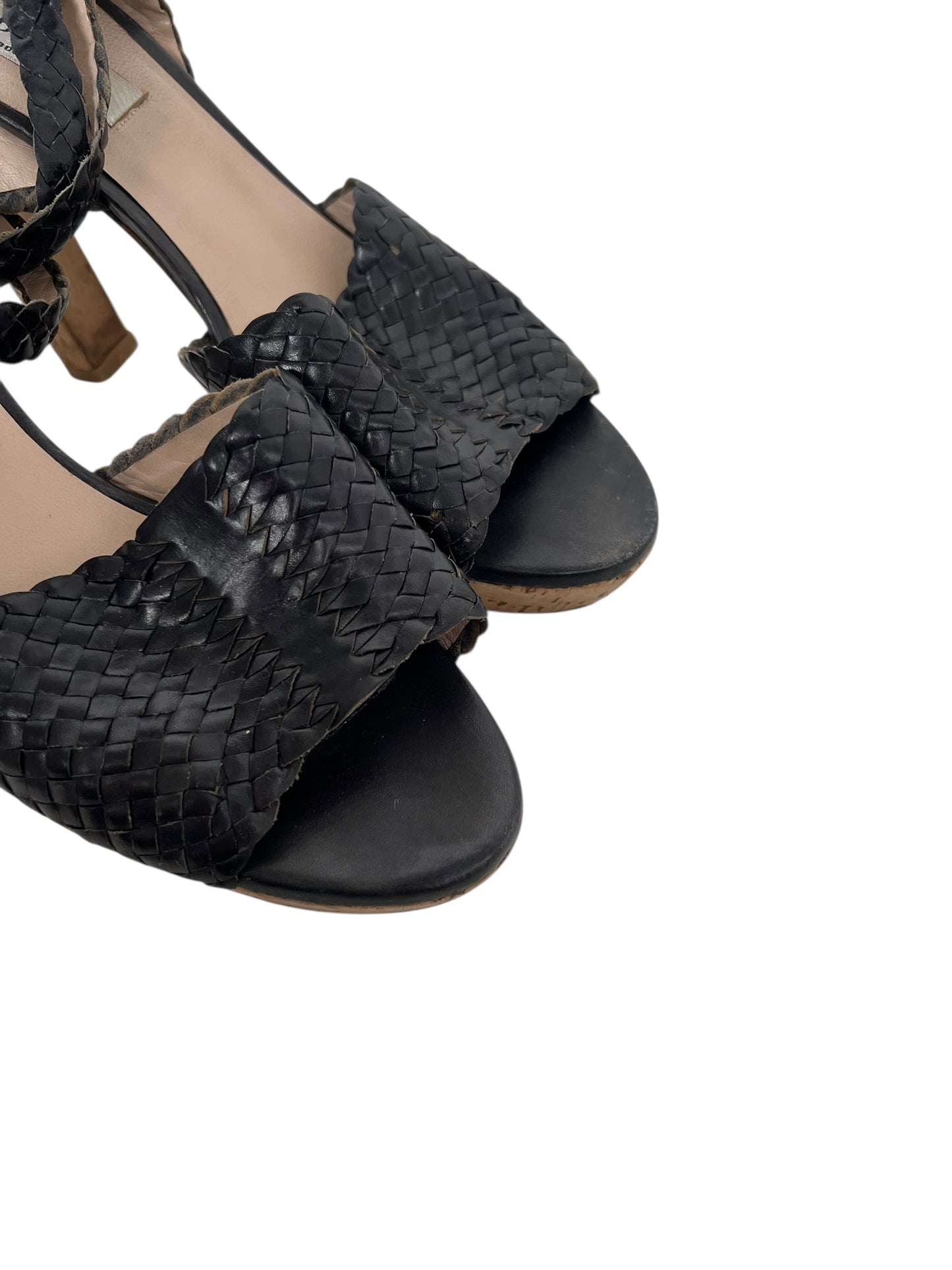 LK Bennett Woven Leather Heels, Sz 38