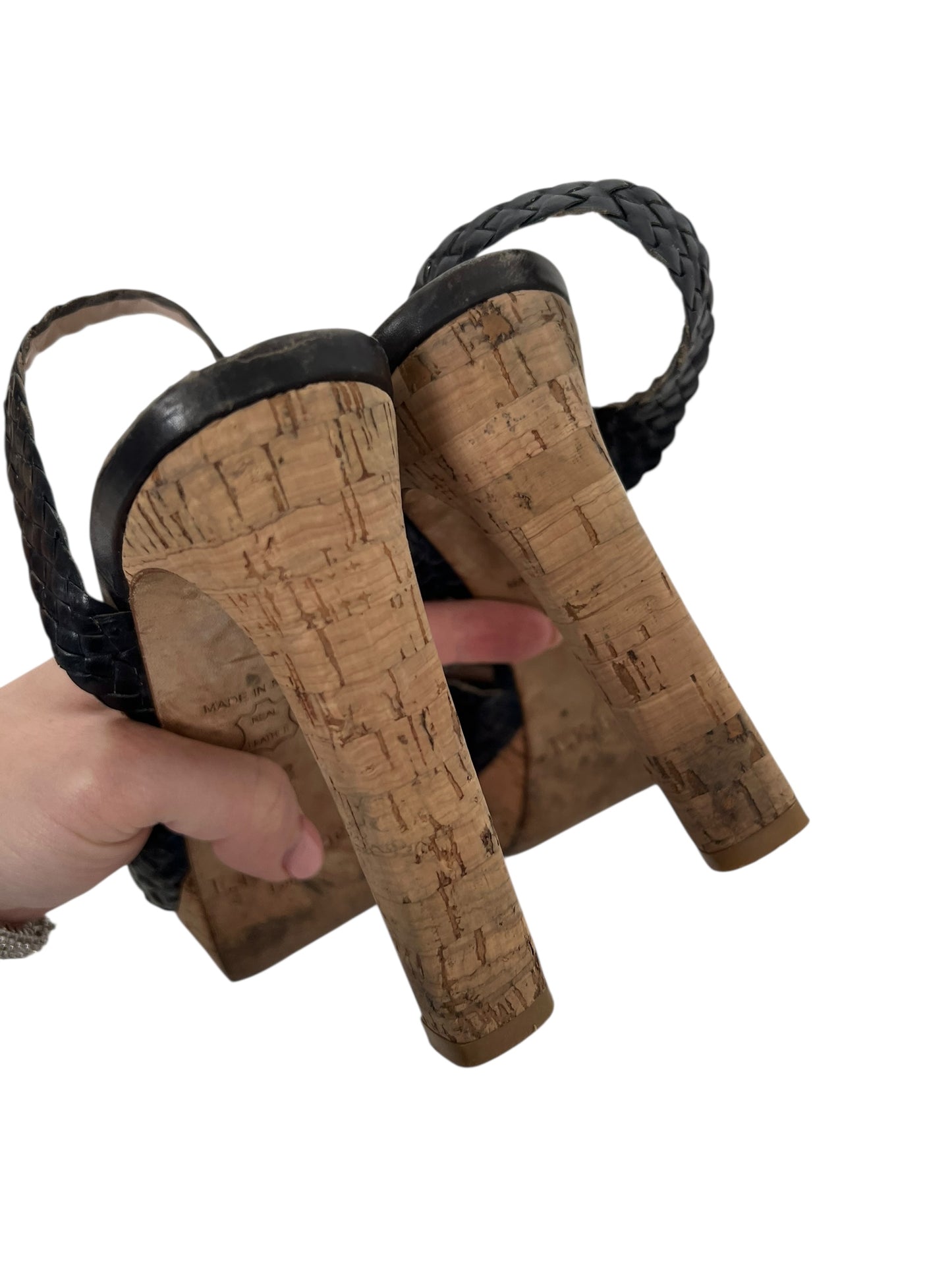 LK Bennett Woven Leather Heels, Sz 38