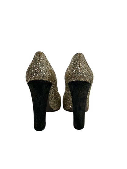 Miu Miu Glitter Pumps, Sz 36