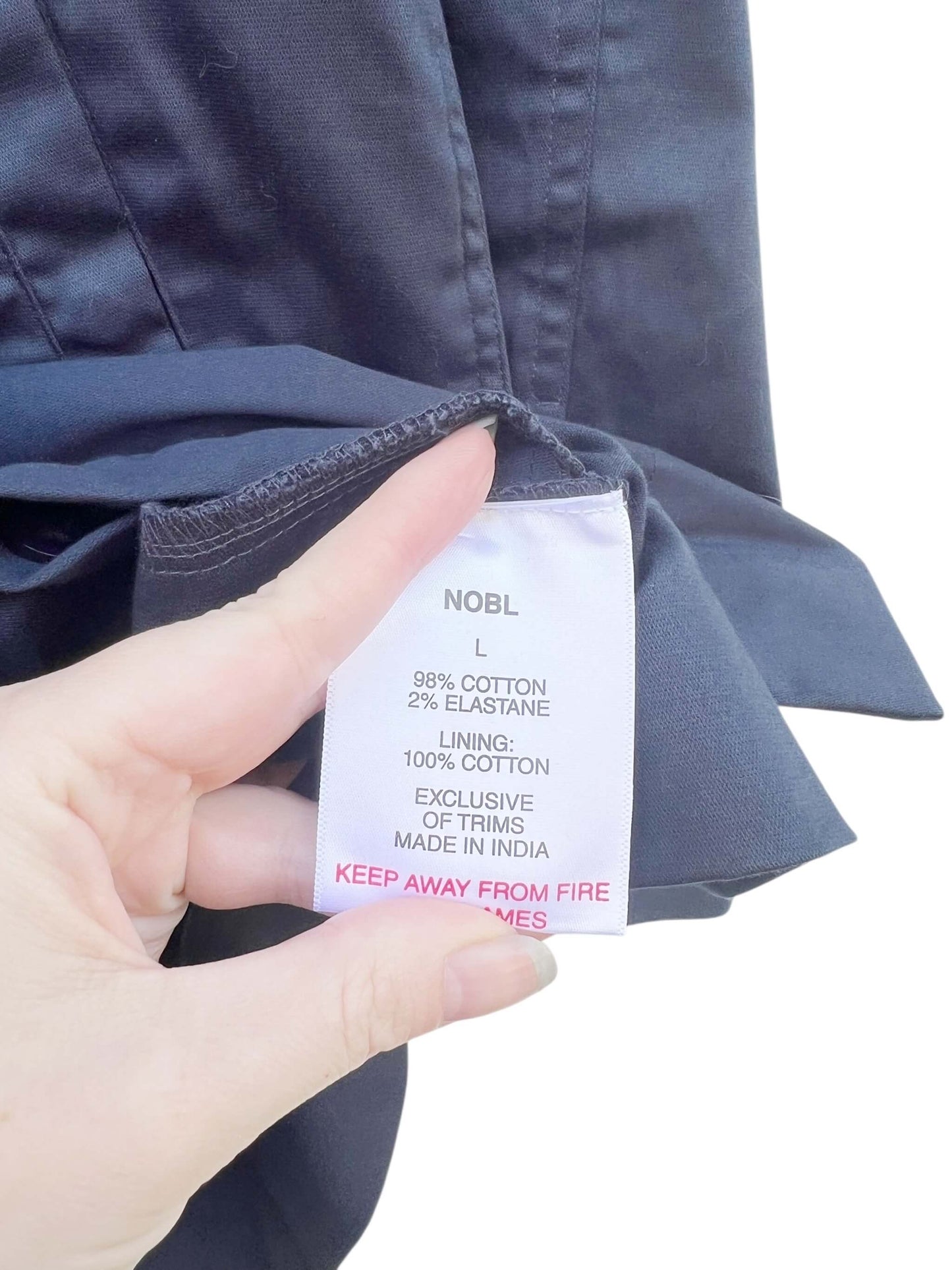 NOBL Long Line Coat, Sz L (New with Tags)