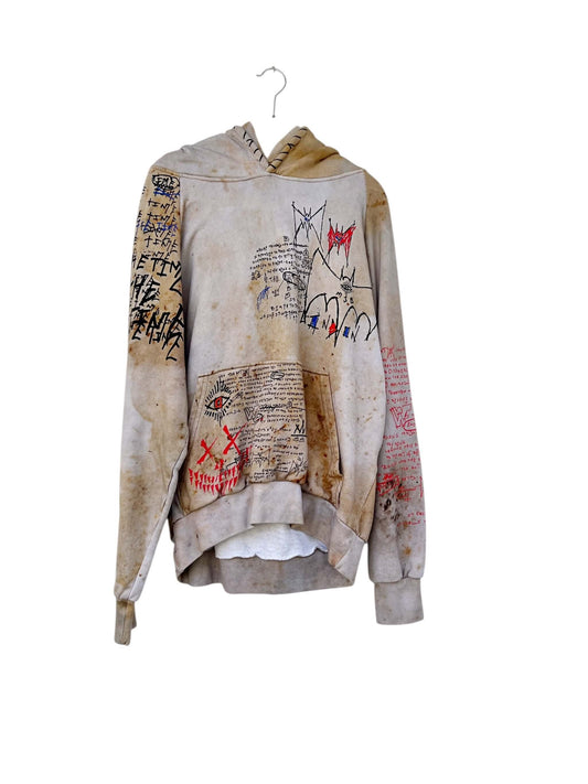 MJB Aged Canvas Hoodie, Sz M