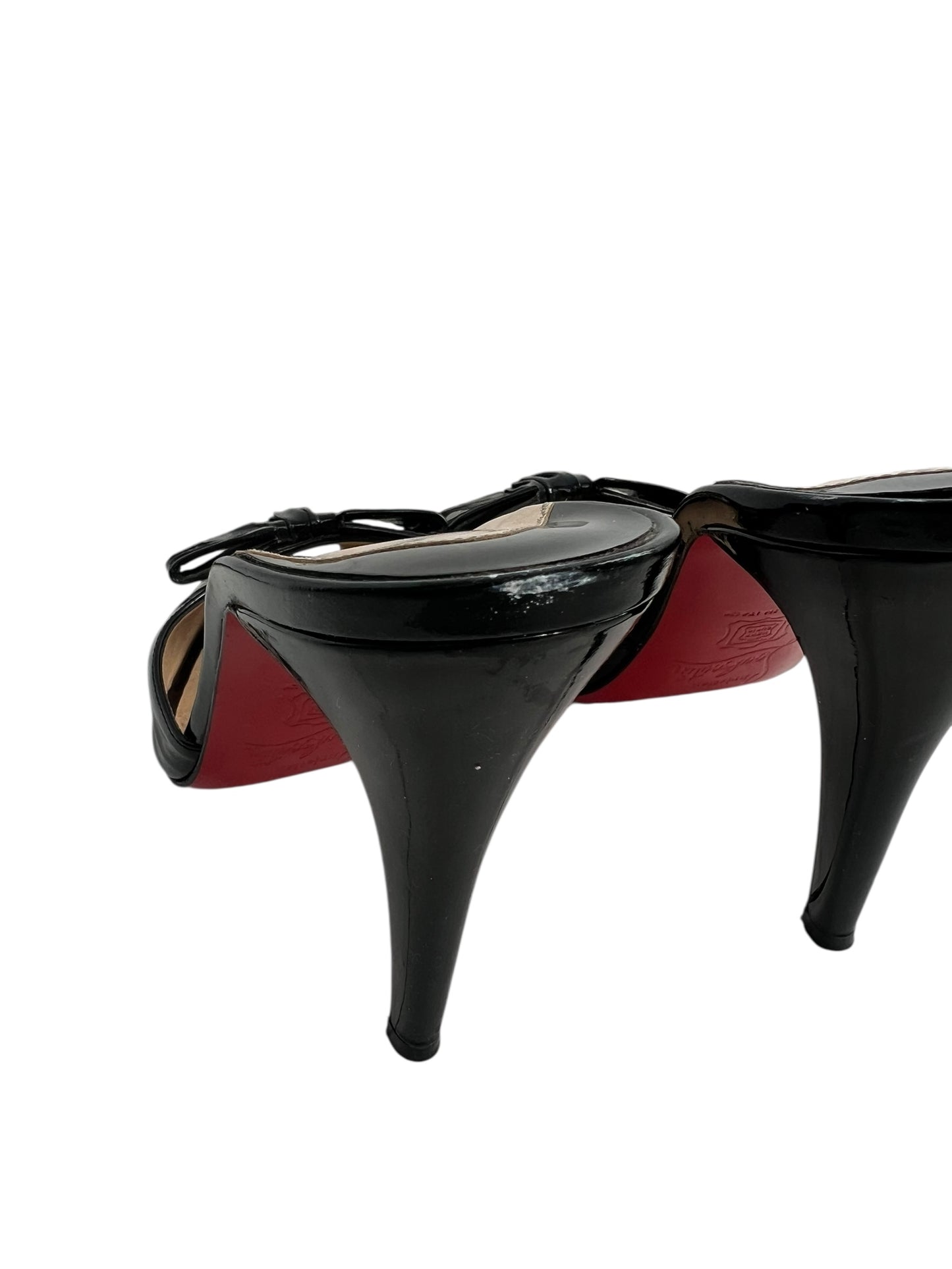Christian Louboutin Patent Mules, Sz 38