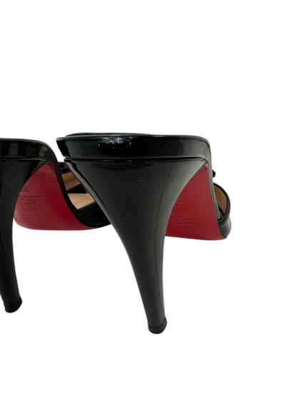 Christian Louboutin Patent Mules, Sz 38
