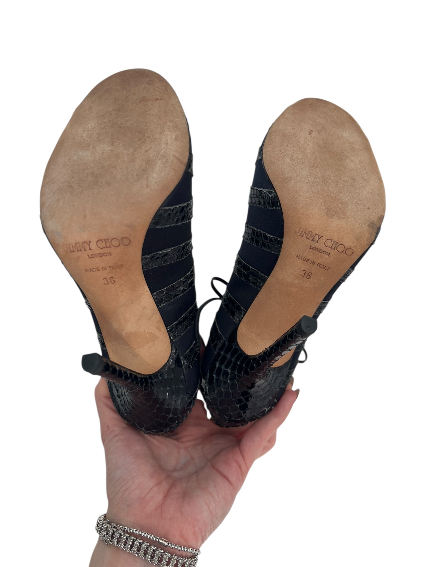Jimmy Choo Tie Heels, Sz 36
