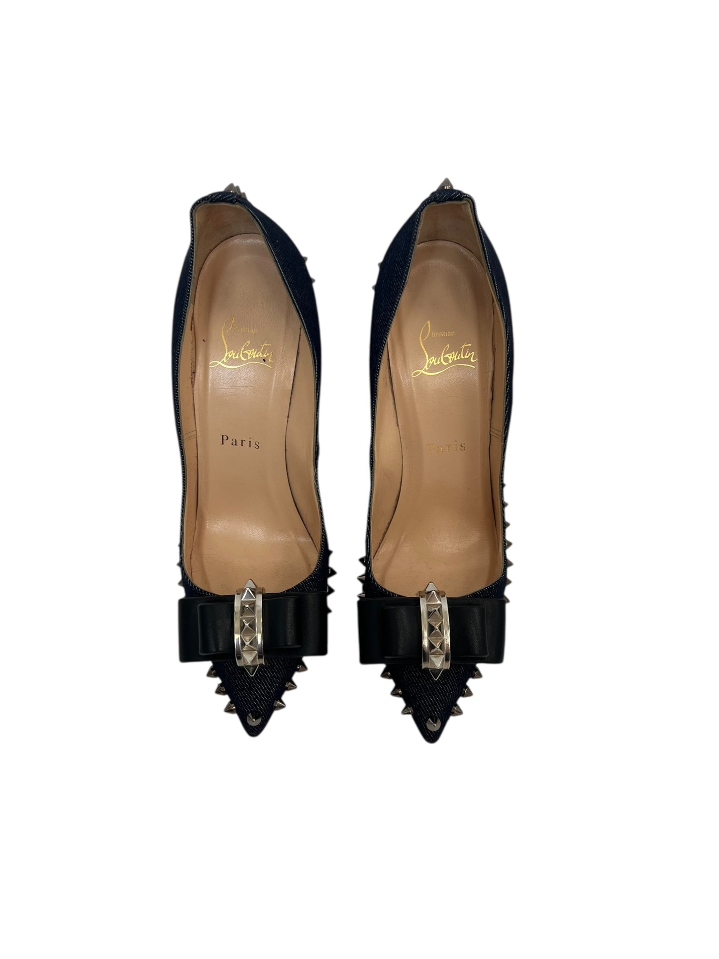 Christian Louboutin Denim Heels, Sz 36.5