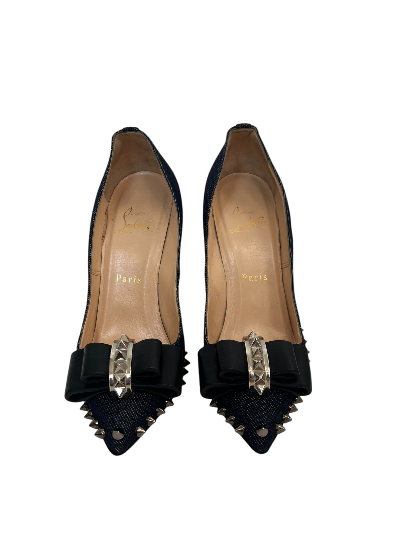 Christian Louboutin Denim Heels, Sz 36.5