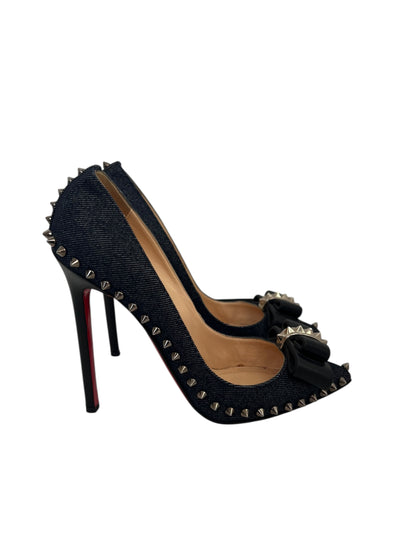 Christian Louboutin Denim Heels, Sz 36.5