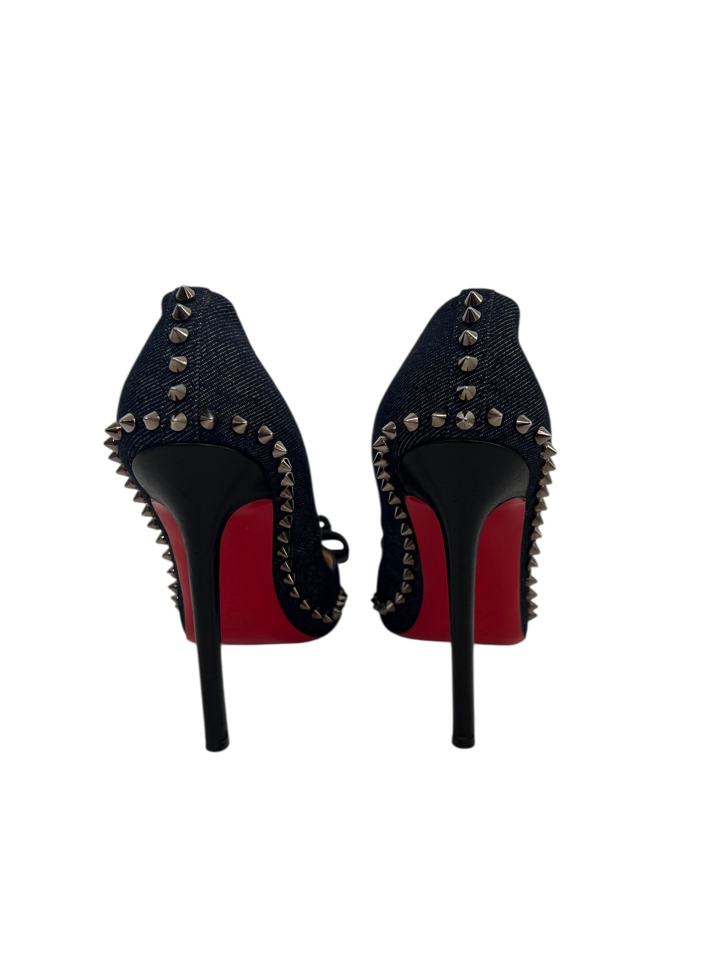 Christian Louboutin Denim Heels, Sz 36.5