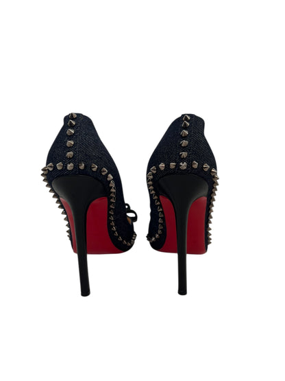 Christian Louboutin Denim Heels, Sz 36.5