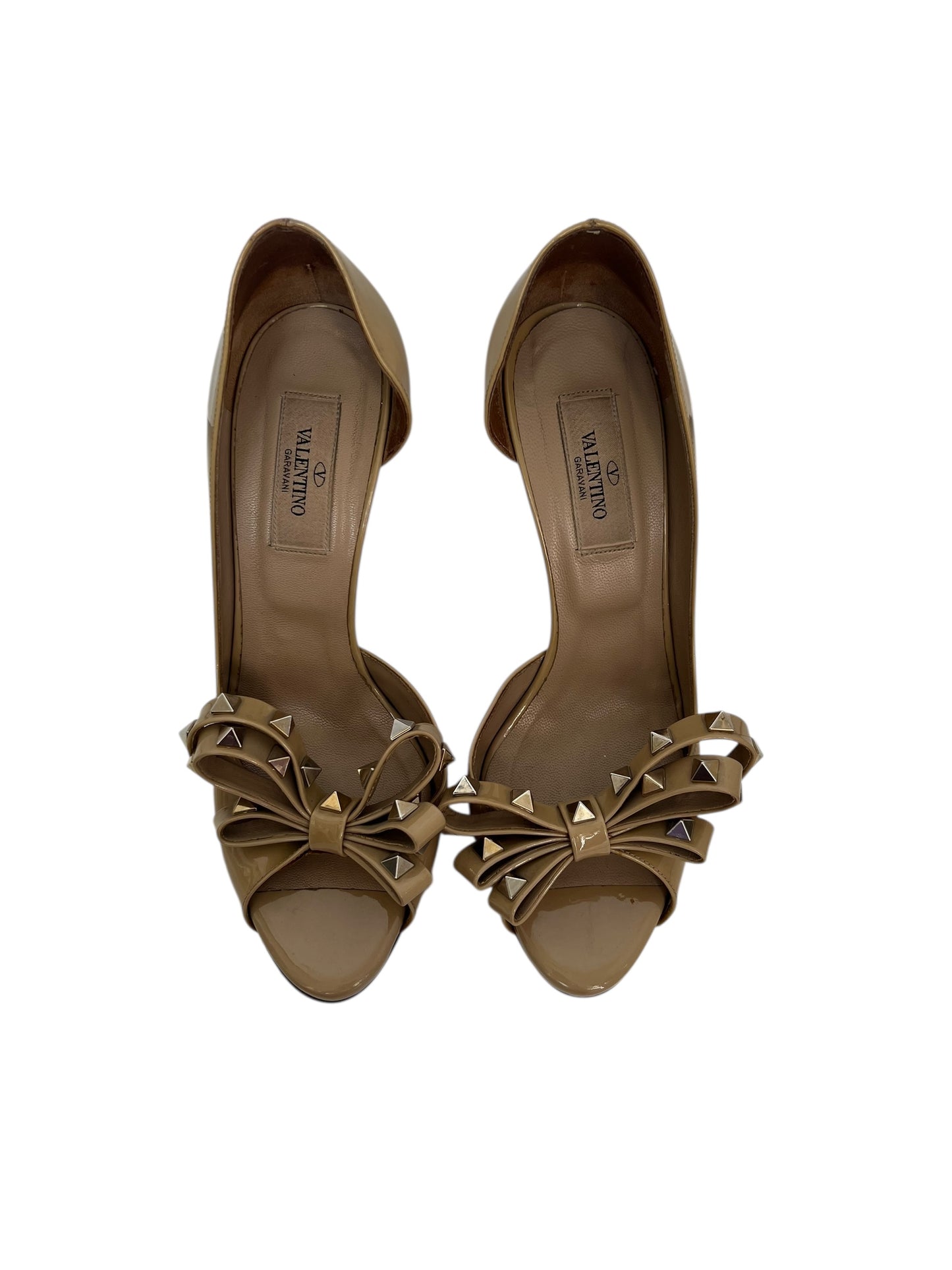 Valentino D'orsay Peeptoe Heels, Sz 37