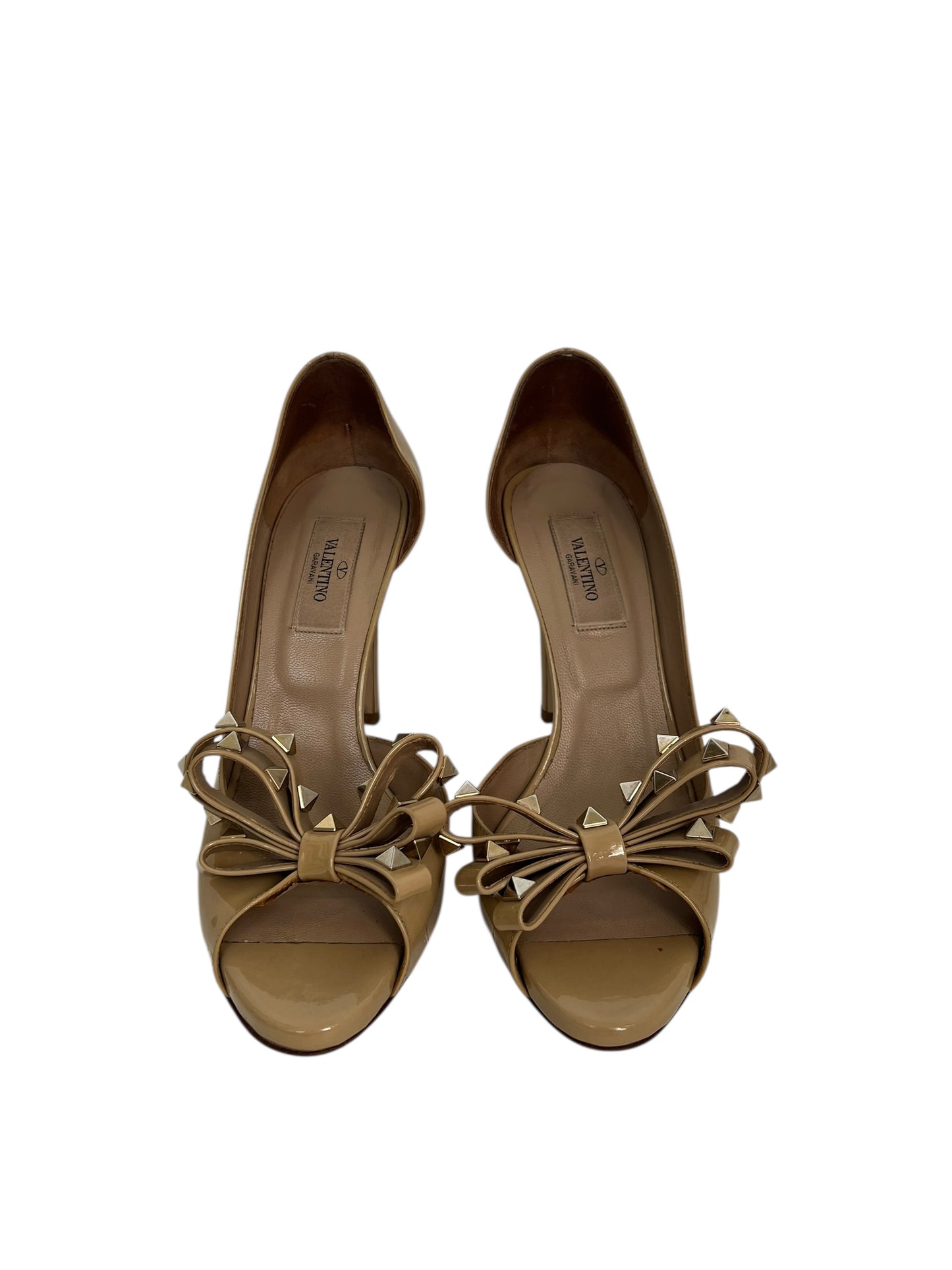 Valentino D'orsay Peeptoe Heels, Sz 37