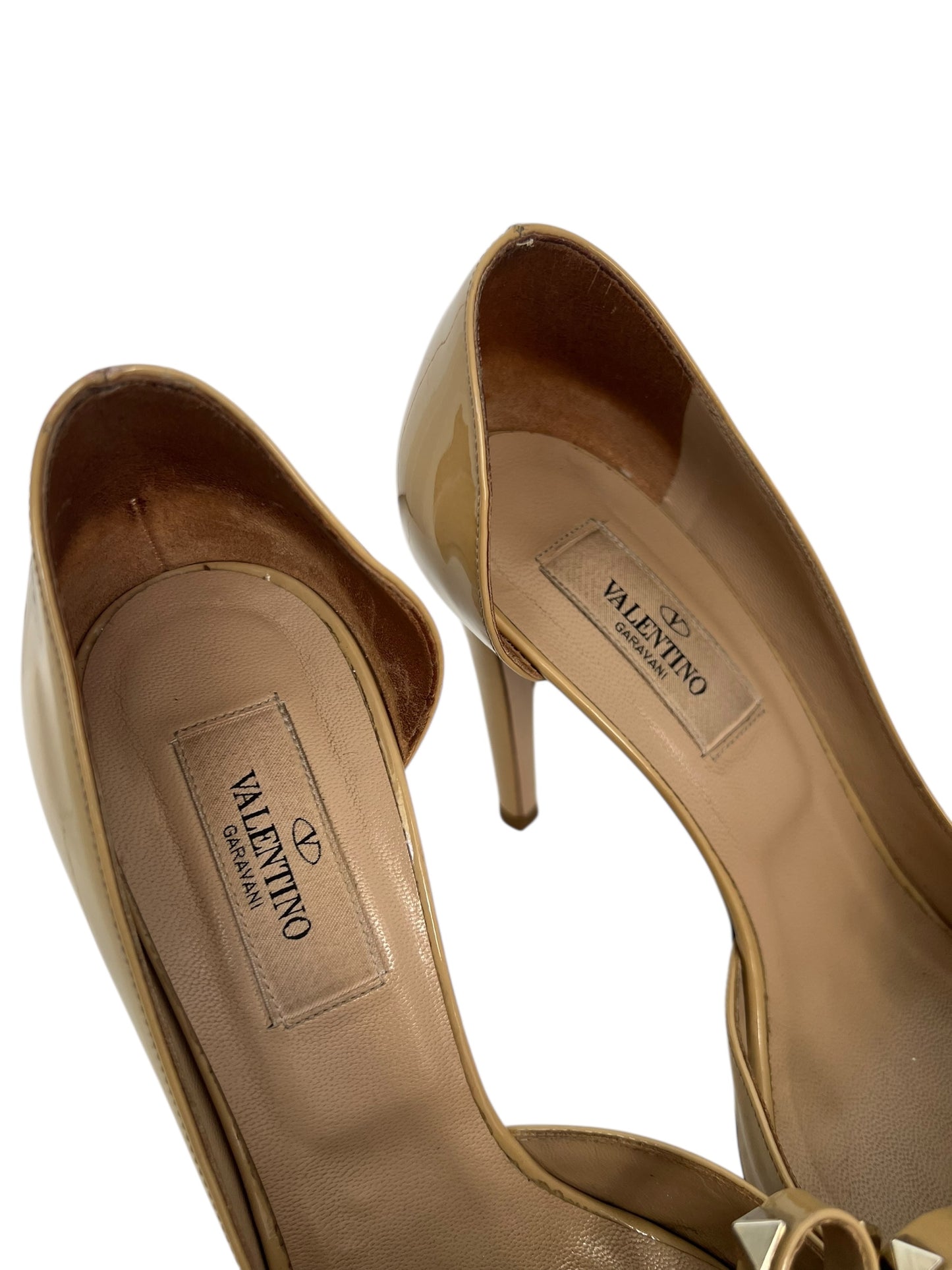 Valentino D'orsay Peeptoe Heels, Sz 37