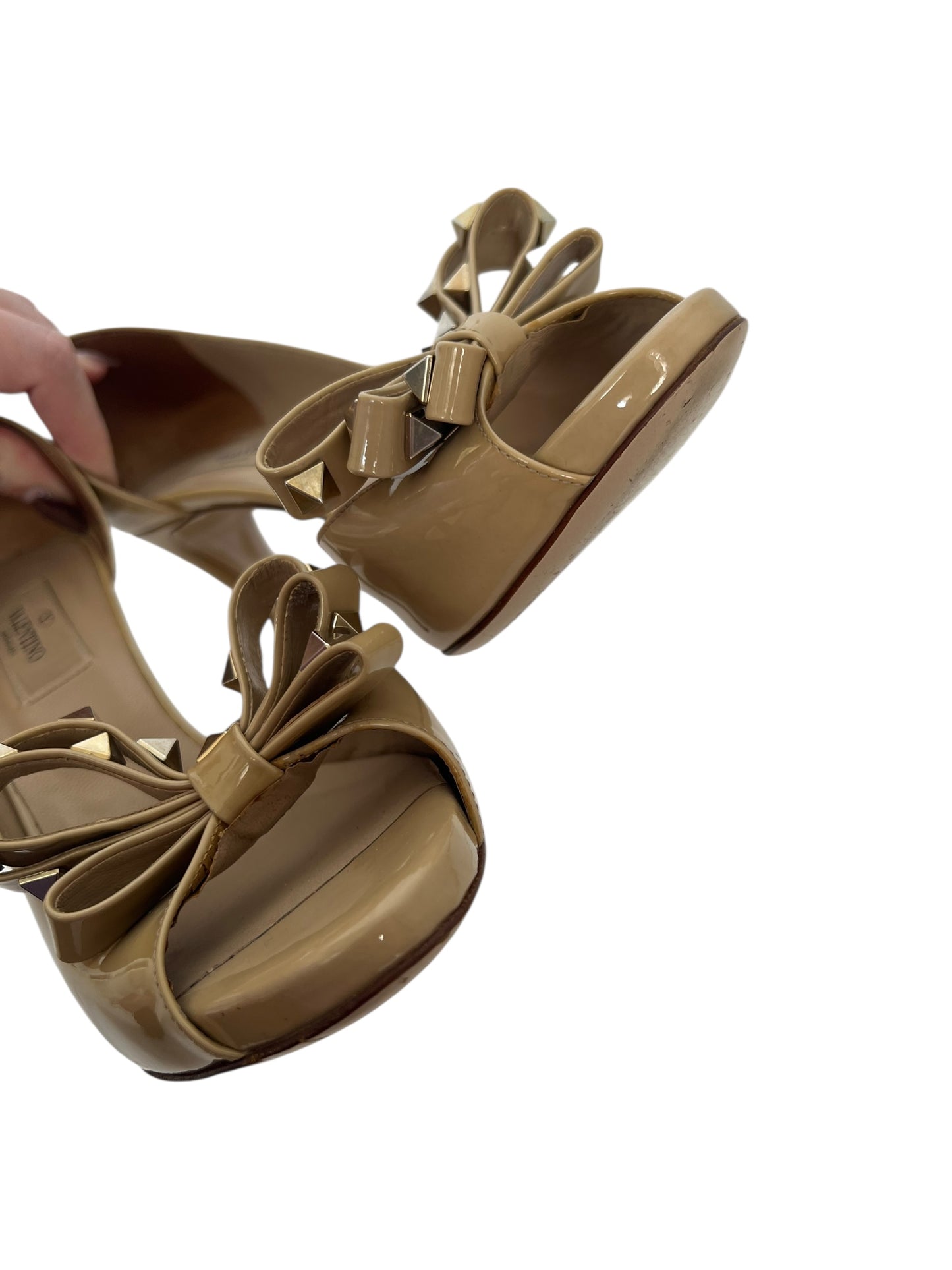 Valentino D'orsay Peeptoe Heels, Sz 37