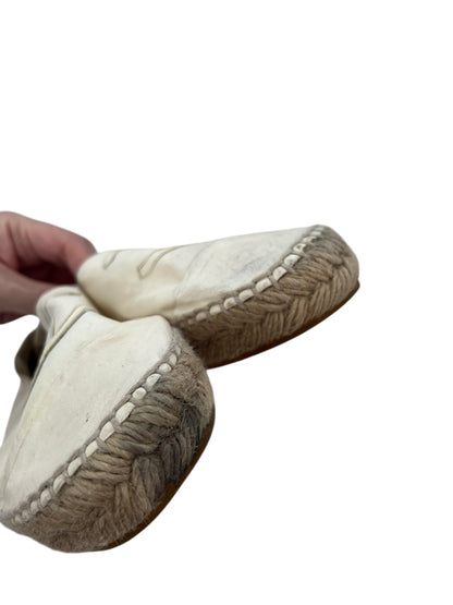 Chanel Leather Espadrilles, Sz 37 (Fits Small)