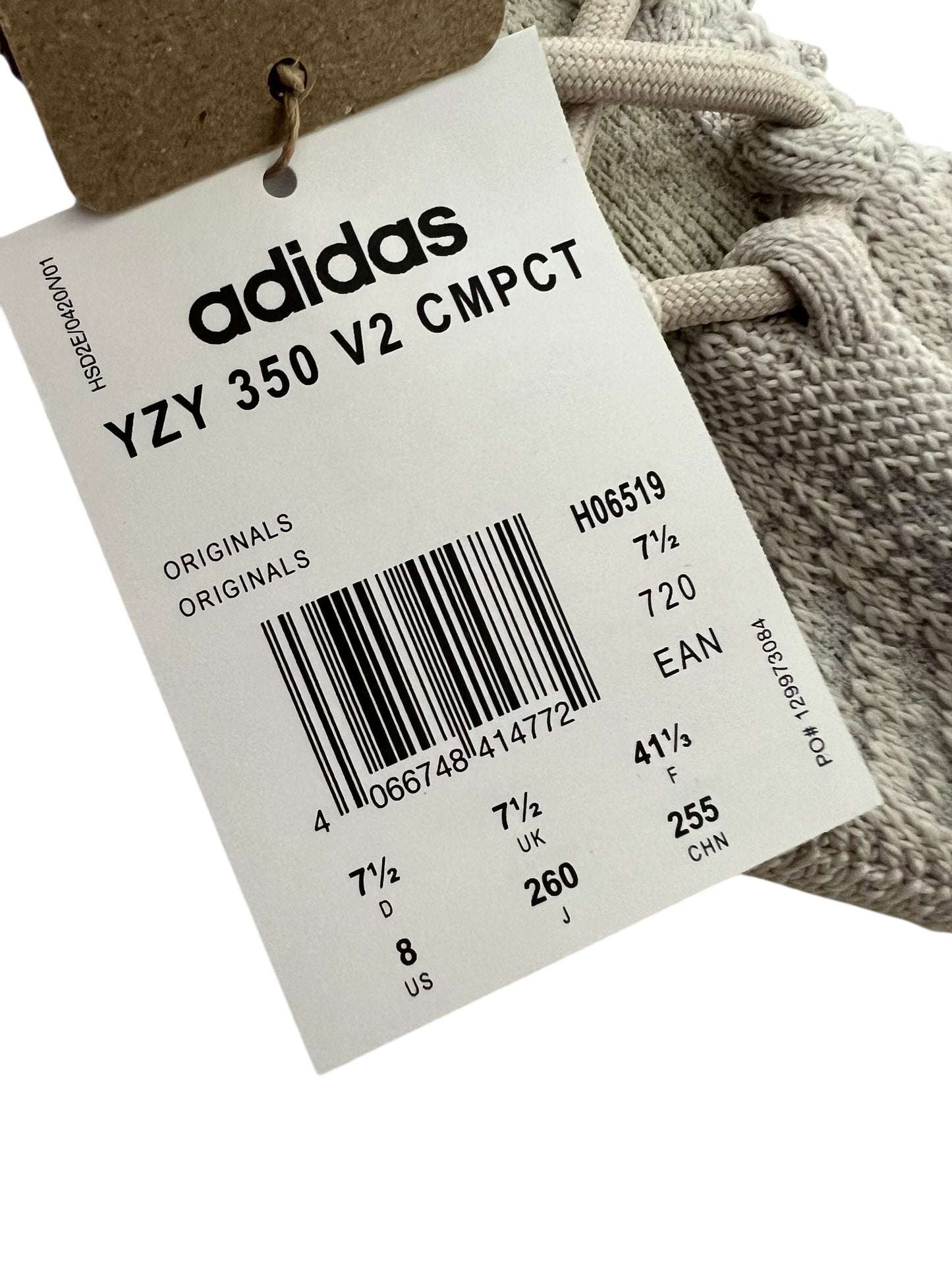 Adidas x Yeezy Boost  350 V2 CMPCT Trainers, Sz 7.5 (New with Tags)