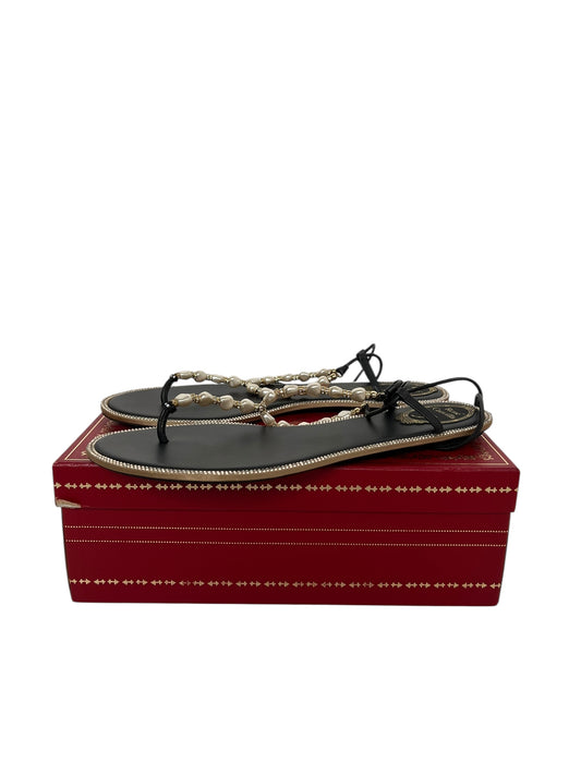 Rene Caovilla Pearl Sandals, Sz 41 (New in Box)