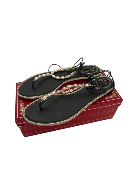 Rene Caovilla Pearl Sandals, Sz 41 (New in Box)