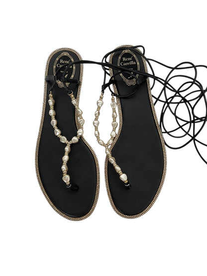 Rene Caovilla Pearl Sandals, Sz 41 (New in Box)