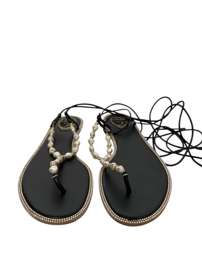 Rene Caovilla Pearl Sandals, Sz 41 (New in Box)