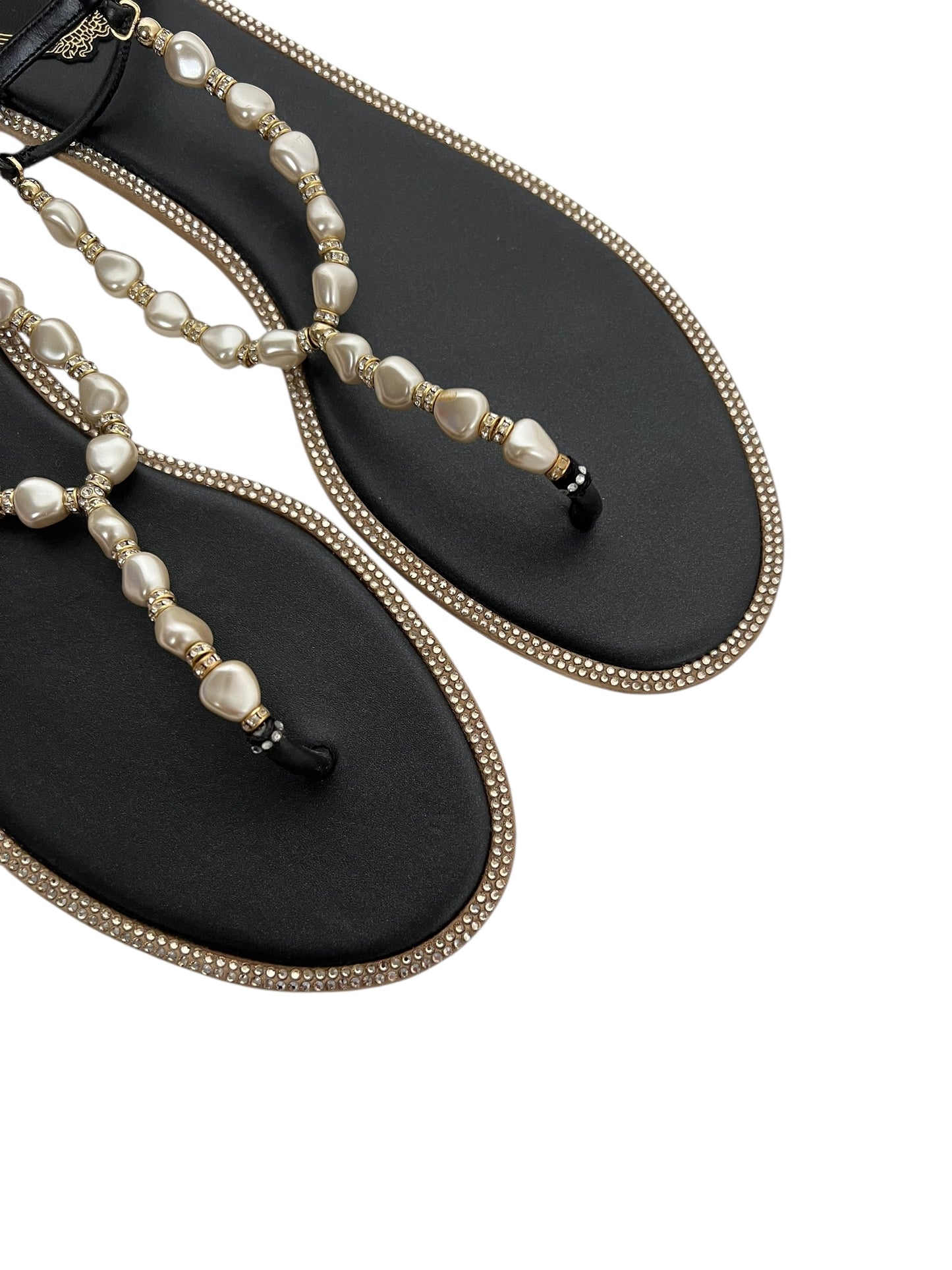 Rene Caovilla Pearl Sandals, Sz 41 (New in Box)