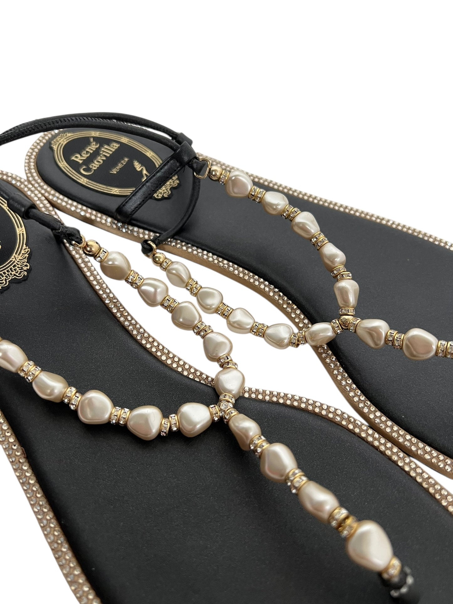 Rene Caovilla Pearl Sandals, Sz 41 (New in Box)