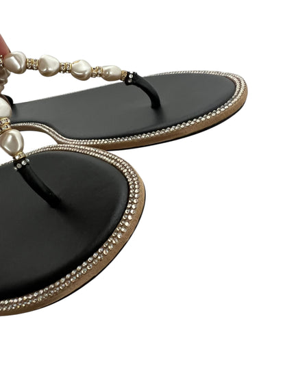 Rene Caovilla Pearl Sandals, Sz 41 (New in Box)