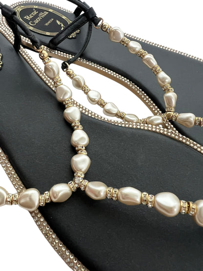 Rene Caovilla Pearl Sandals, Sz 41 (New in Box)