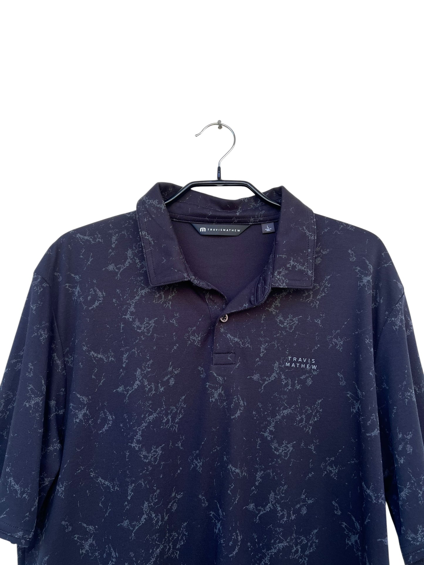 Travis Mathew Polo Shirt, Sz L