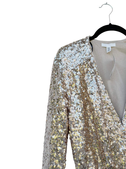 H&M Sequin Wrap Dress, Sz XS (New with Tags)