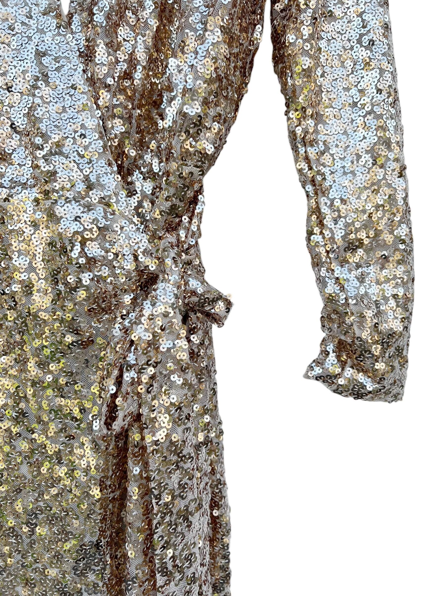 H&M Sequin Wrap Dress, Sz XS (New with Tags)