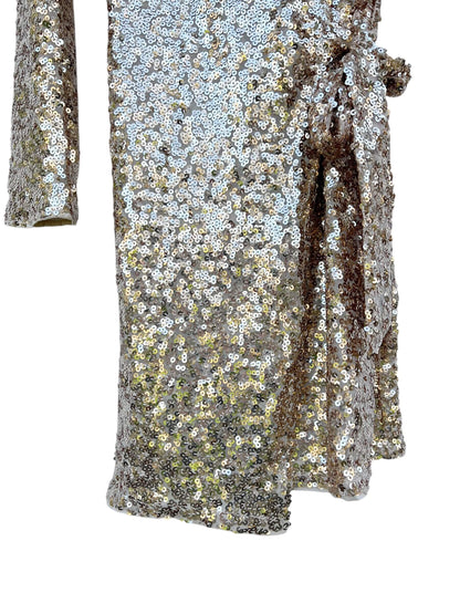 H&M Sequin Wrap Dress, Sz XS (New with Tags)