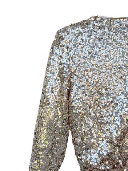 H&M Sequin Wrap Dress, Sz XS (New with Tags)