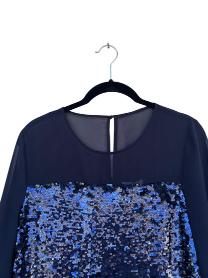 Warehouse Sequin Chiffon Top, Sz 10 (New with Tags)