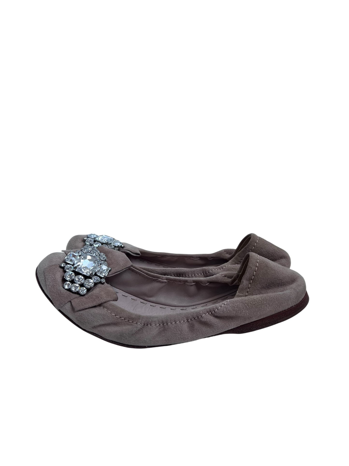 Miu Miu Suede Flats, Sz 38