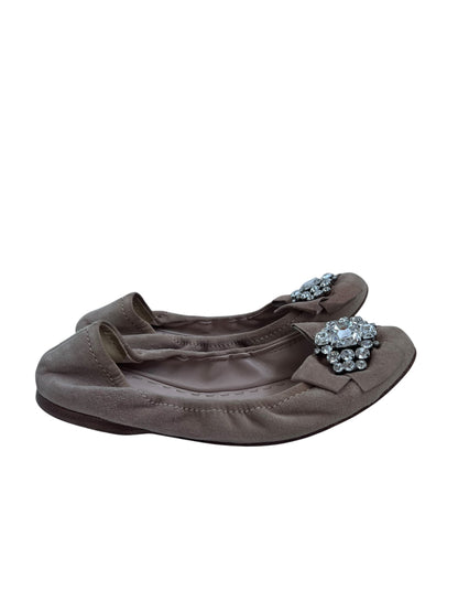 Miu Miu Suede Flats, Sz 38