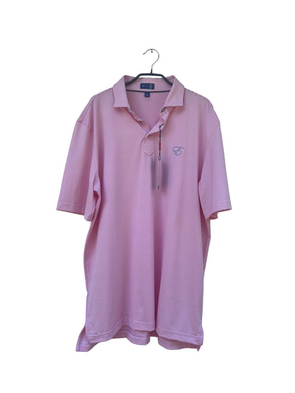Stitch Striped Golf Polo, Sz L (New with Tags)